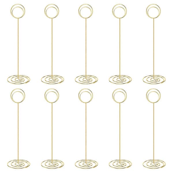10 stk. 22 cm bordnummerholdere til bryllup, eksamen, reception