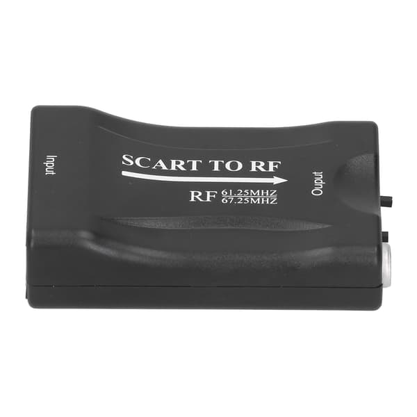 SCART til RF Videoadapter for RF 67.25Mhz/61.25Mhz Utgangskonverterer for TV-boks