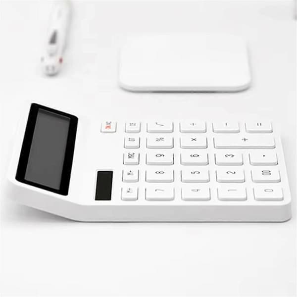 Office Calculator Battery Powered Lightweight Energy Saving Calculator Sensitive 12-Digit Widescreen Display