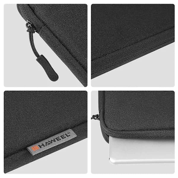 HAWEEL 11-tommer Tablet Etui Taske med Lynlås Mappe til 9.7-11.0-tommer Tablets