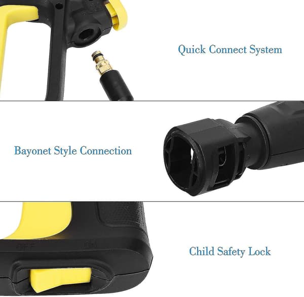 Replacement Nozzle and Gun for Karcher K2 K3 K4 K5 K6 K7 Pressure Washer, Connection Nozzle for Karcher K2~k7 *chyi