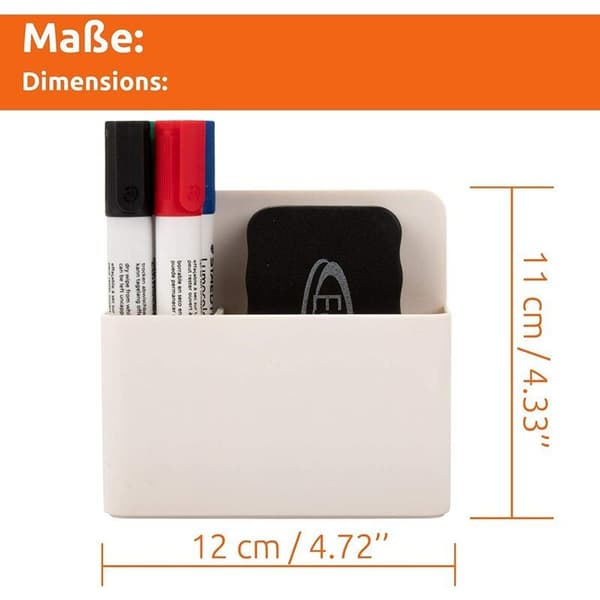 Magnetisk penholder, whiteboard-penholder, bestående af 2 rum med whiteboard