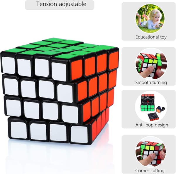 /#/4x4 4x4x4 Magic Puzzle Magic Speed ??Cube Adults Children's Holiday Gift/#/