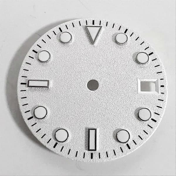 Frosted White Logo-Free Dial 28.5mm for NH35/36/4R/7S Core Night Glow