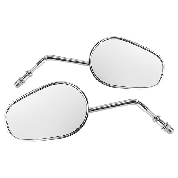 Pair Motorcycle Rearview Mirrors Handle Bar End Mount Fits for Touring Glide 96-17