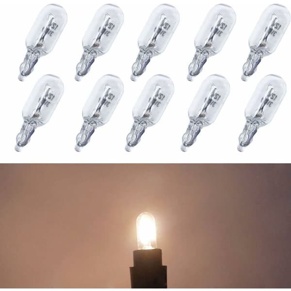 10 stk T6.5 Bil Dashbordlampe 3W Indikatorlampe 12V Sidelys Biltilbehør
