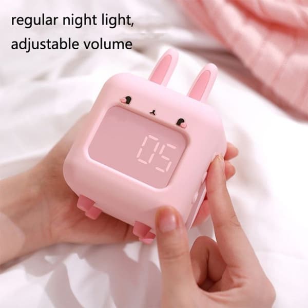 C2106 Cute Rabbit Musical Smart Alarm Clock for Kids (Blue)