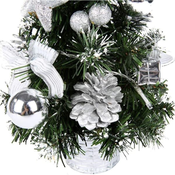 CHOSMO Mini juletrelys 40CM kunstig med belysning liten KLB