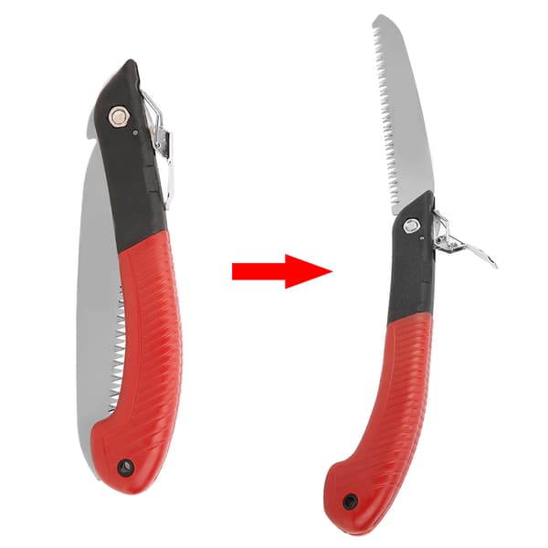 Portable Carbon Steel Garden Saw, Foldable, for Pruning Fruit Trees, Hand Tool