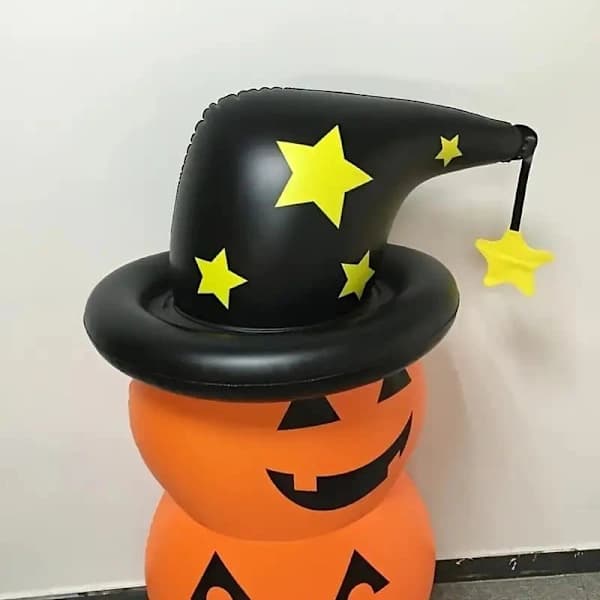 Gigantiske oppblåsbare oransje PVC-gresskar - Halloween-dekorasjon