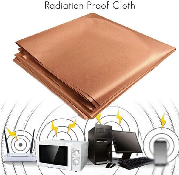 Faraday Fabric Kit - EMF Shielding Faraday Fabric - EMF Protection Fabric, RFID Blocking Material 39\"x43\" inches (Gold)