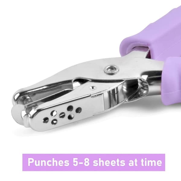 1 pc Hole Punch, Paper Punch Pliers 8 Sheet Capacity, Round
