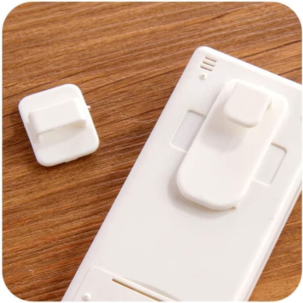 Remote Control Holder, 4 Set Self-Adhesive Wall Hook Holders, with KLB
