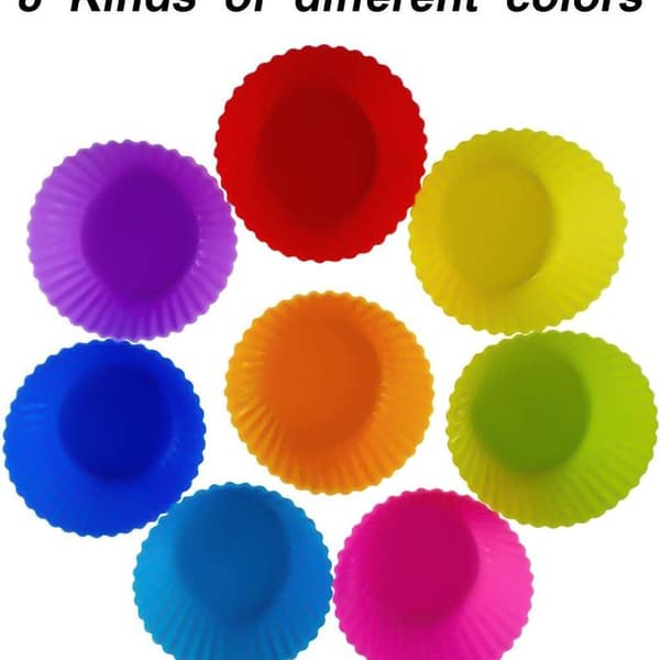Silikon Mini Muffinsform Holder Gjenbrukbar og Non-stick Muffins Silikonform
