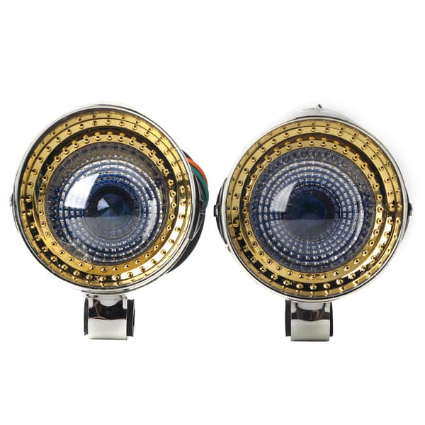 12V Motorsykkel Forkrommet Spot Light Frontlykt Billampe Tilbehør