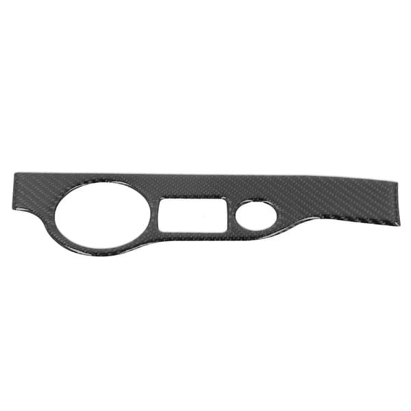 Karbonfiber Bil Frontlys Bryterpanel Deksel Trim Dekorasjon Passer Dodge Charger 2011-2014