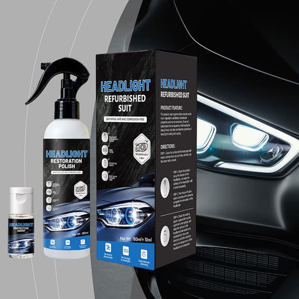Professionell strålkastarrenoveringssats Kraftfull strålkastarrenoveringsspray Tar bort gulning och oxidation omedelbart Bundle Bundle