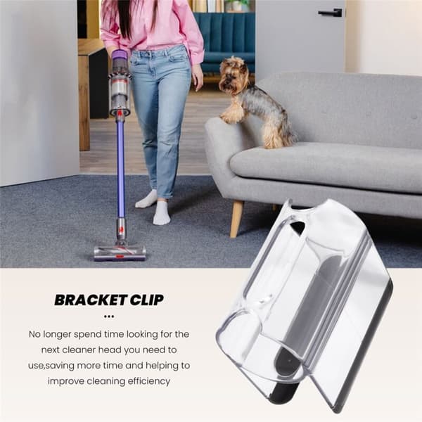 For Dyson V7 V8 V10 V11 Vacuum Cleaner Transparent Suction Nozzle Clip Replacement Storage Holder Clip