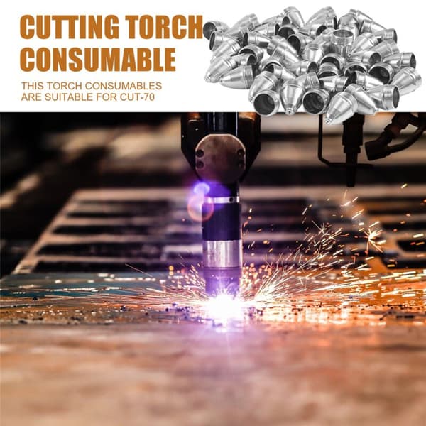 100 st P80 Plasma Torch Förbrukningsvaror CNC 60A 80A 100A P80 Plasma Spets Elektrod Munstycke