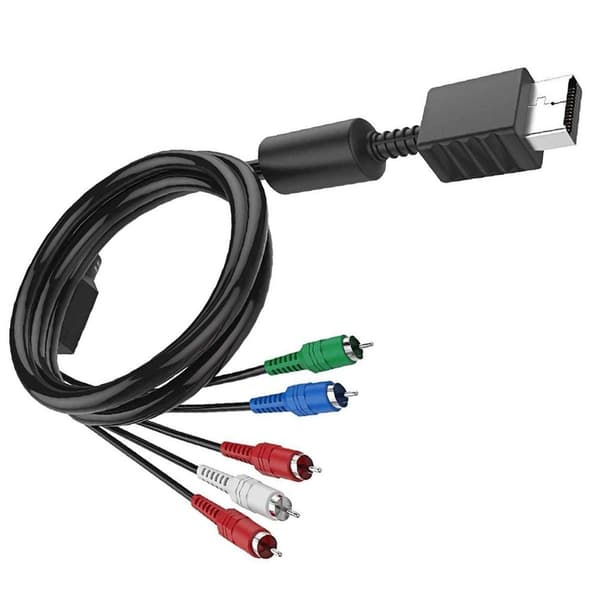 PS 2/3 Komponentkabel, 1,8M Høyoppløselig HDTV Komponent RCA Lyd Video KLB