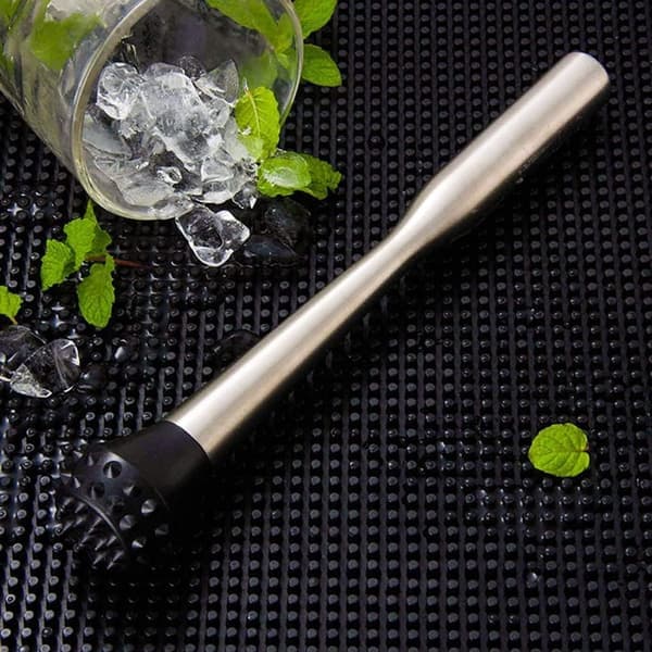 30 cm cocktailmuddler i rostfritt stål, 3-pack professionell barutrustning drinkmixer lång drinkverktyg