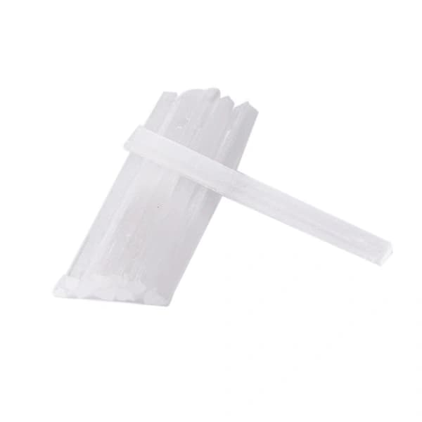 10 stk Naturlige Store Selenit Krystalstave / Pinde 5-6cm -- CrystalBY