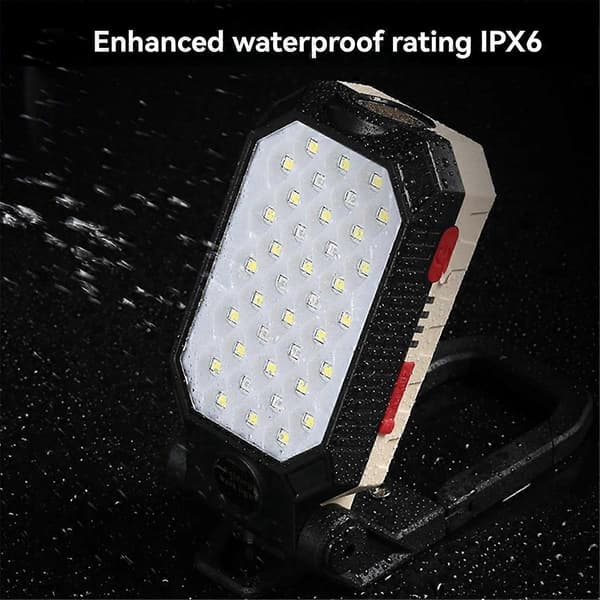 COB Work Light USB Rechargeable Work Lamp Portable Magnetic Hanging Lamp Emergency Light for Outdoor Camping B