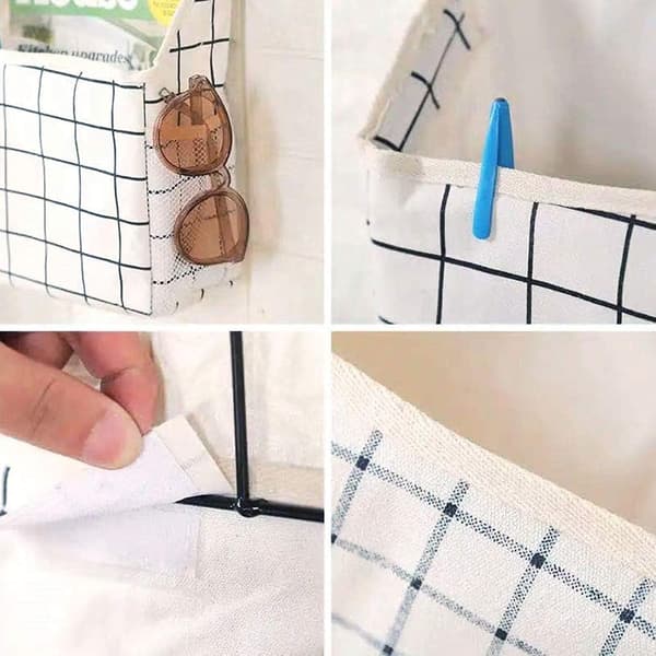 Wall Hanging Fabric Storage Bag, Caddy Bag, Over Door Pocket, Organizer