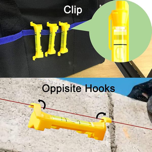 6 stycken vattenpass, 2,9 tum Mini vattenpass, Hängande linje S