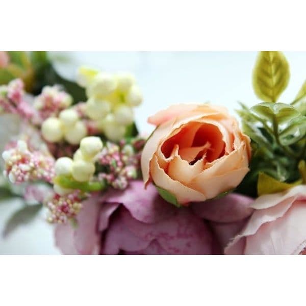 Justerbart blomsterdiadem Blomsterkrans Krone Halo Hodeplagg Bryllupsfest
