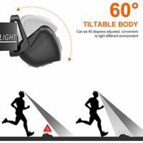 Genopladelig LED-pandelygte, kraftfuld pandelygte