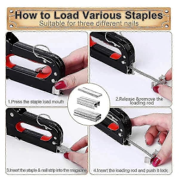 Heavy Duty Canvas Stretching Pliers with End Cutters and Staple Remover with 600 Staples, Canvas Str hwy