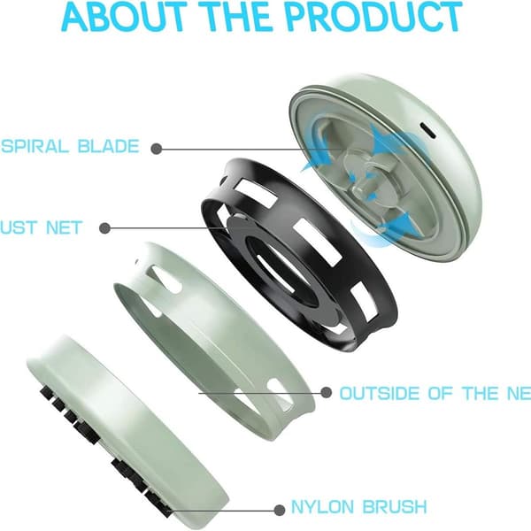 Table Vacuum Cleaner with Cleaning Brush - USB Charging, Powerful, Quiet KLB