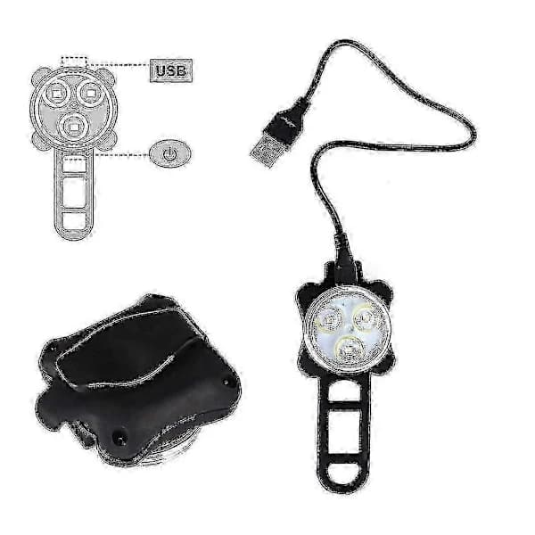 LED-pyörävalot, USB-ladattava pyörävalosarja, vedenpitävä etu- ja takavalosarja s20241212125[CO]