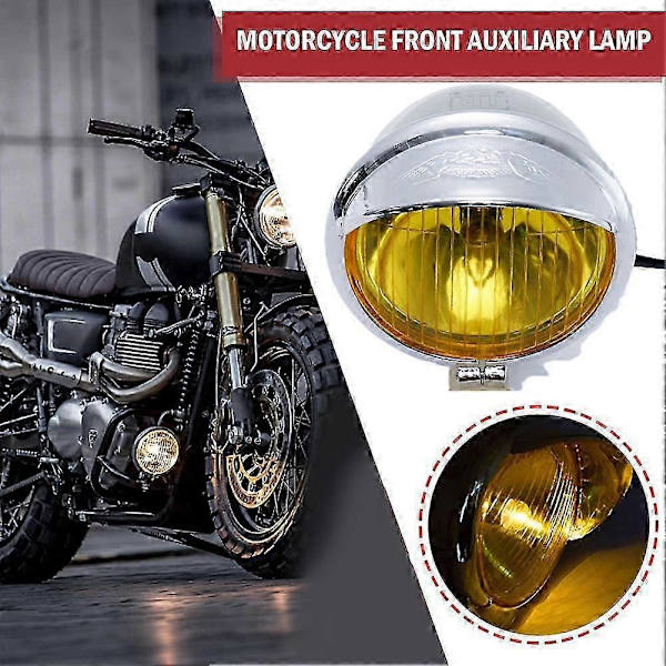 1 stk motorsykkel front ekstra lys 12V tåkelys sidelys tilbehør