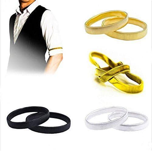 2 stk - Kvinner Menn Ensfarget Elastisk Armbånd Snitch Holder Armbind
