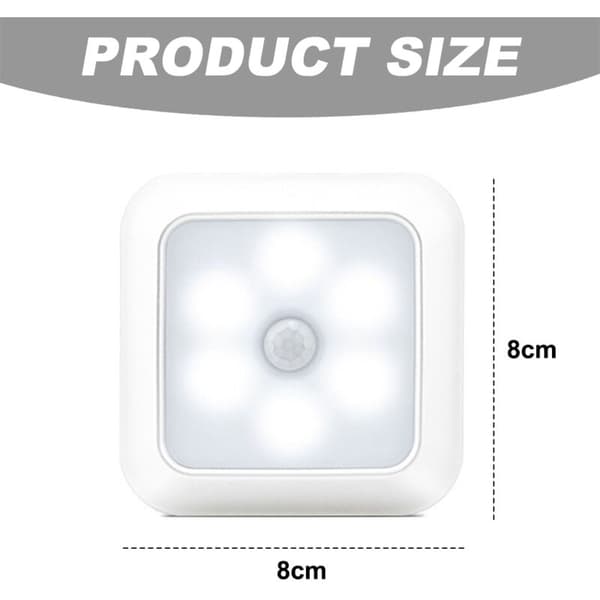 Smart Home Motion Activated Night Light Cabinet Lamp Bedroom Wardrobe Corridor Lamp