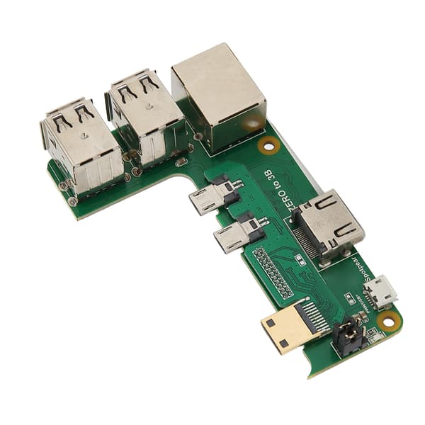 Udvidelseskort til Raspberry Pi 2W til 3B 3 USB2.0 RJ45 netværksportadapterkort til almindelig computer