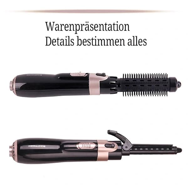Babyliss Roterende Varmluftsbørste, Fire-i-én, Sort KLB