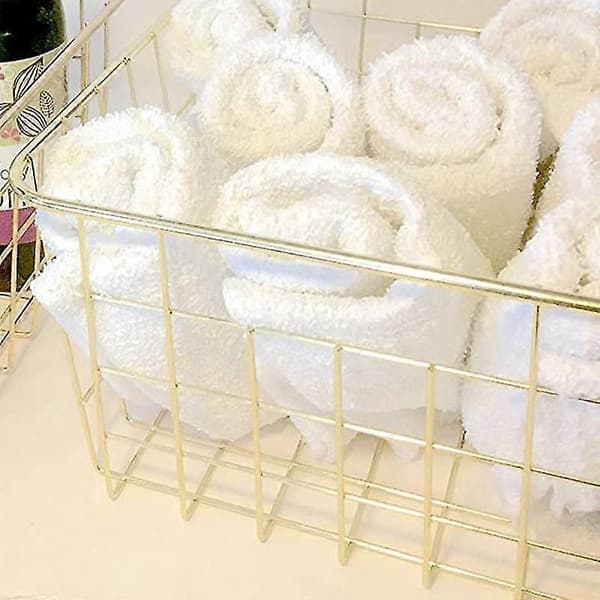 Wire Baskets, Gold 2-pack Wire Basket, Storage Organizing Craft Decor Kitchen (gold)