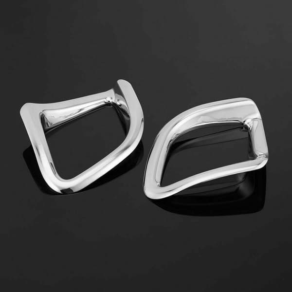 2X Chrome Bakre Støtfanger Tåkelysdeksel Fjernkontrolllampe for 2014-2019