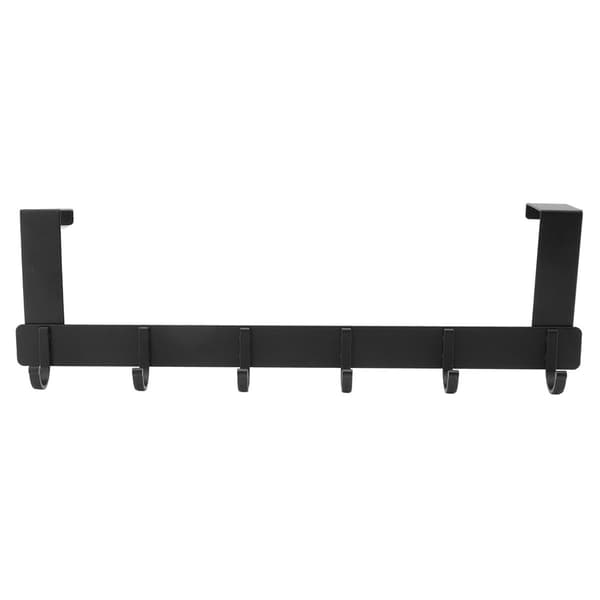 Door Hanging Hook, 6 Hooks, Space Aluminum, Thickened, Movable KLB