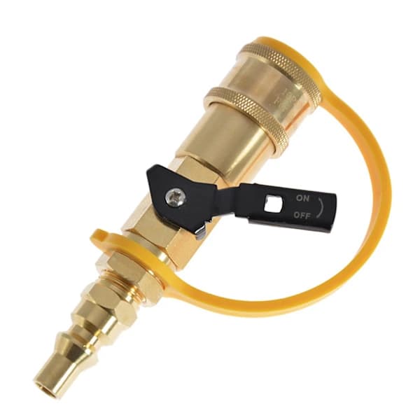 RV Propane Quick Connect Adapter Set Solid Brass Airtight Easy Installation For Camper Outdoor Grill 1/4 Inch