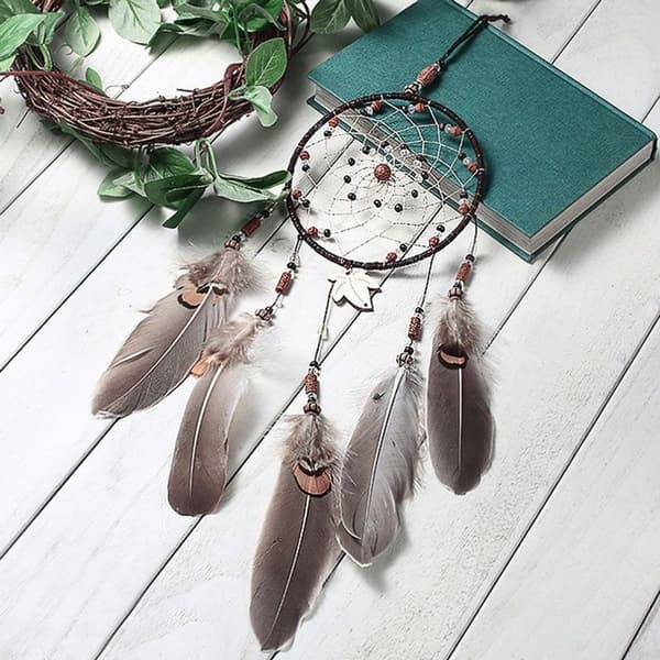 Creative Mini Retro Handwoven Craft Dream Catcher for Home Car Wall Decoration