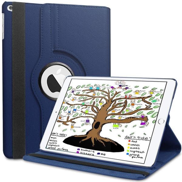 Case Apple iPad Air 2 Rotatable 360 - 11 Colors, 9.7 inch White White Vit