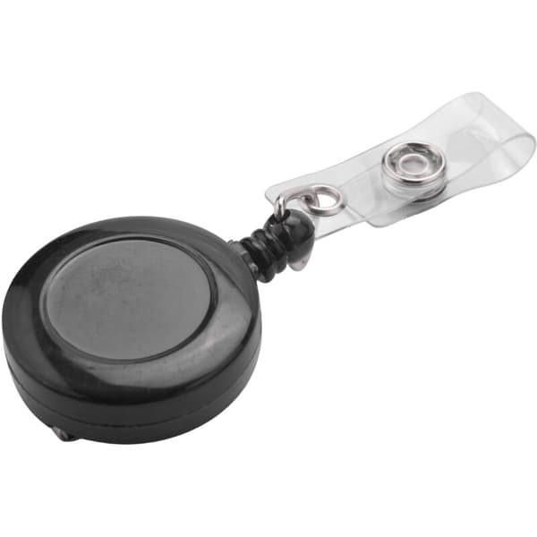 Retractable Yo-Yo Key Chain KEY Belt Card Holder Clip ID PULL Ski Pass - Black