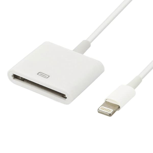 Belysningsadapterkabel til 30-pinners lading og synkronisering hvit iPhone