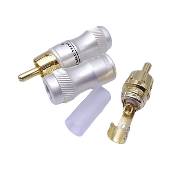 Serpent King Guld Snake Lotus Insert Gold Plated Lotus RCA Connector