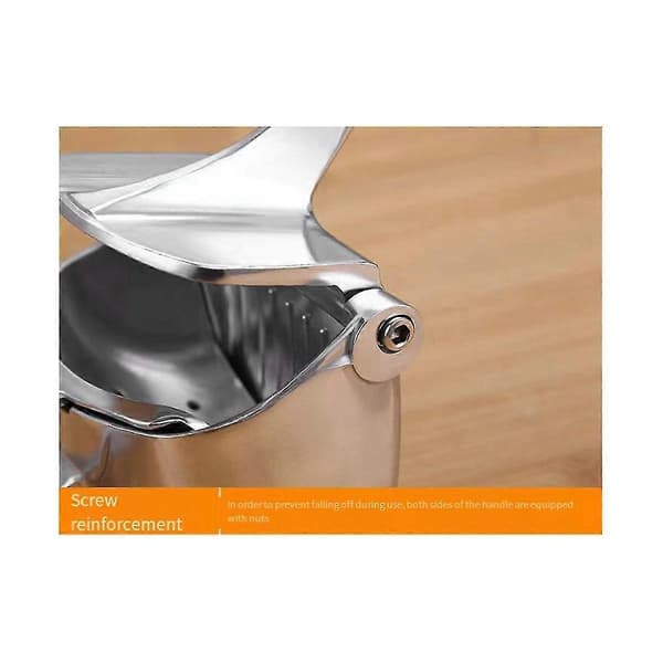 Citronpresser i rustfrit stål, manuel juicer, juiceudtrækker til appelsiner og grapefrugter