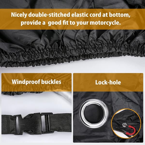 1,7*0,6*0,85m Universal Weatherproof Motorcycle Cover with